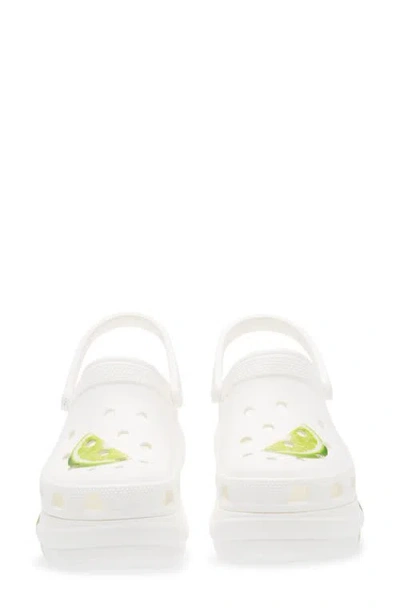 Crocs Bae Fresh Fruits Platform Clog In White