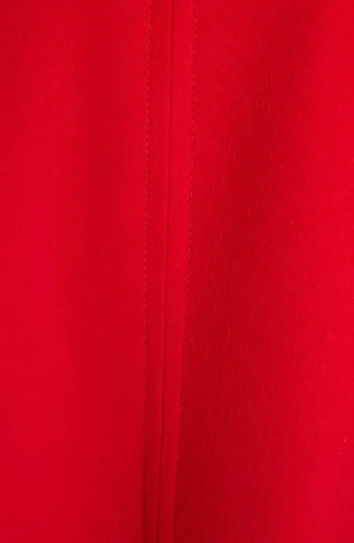 Valentino Wool And Cashmere Coat In Red