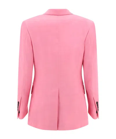 Tom Ford Double-breasted Tailored Blazer In Pink