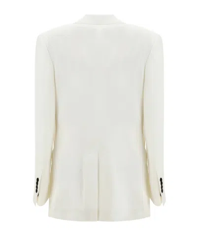 Tom Ford Single-breasted Blazer In White