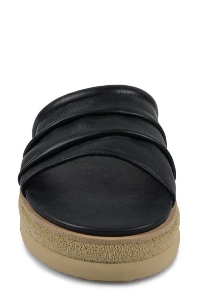 National Comfort Marieller Platform Slide Sandal In Black