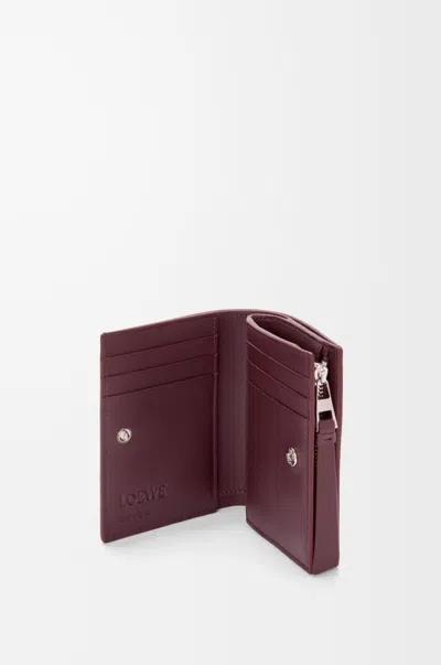 Loewe Leather Puzzle Compact Wallet In Neutral