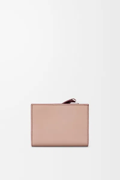 Loewe Leather Puzzle Compact Wallet In Neutral