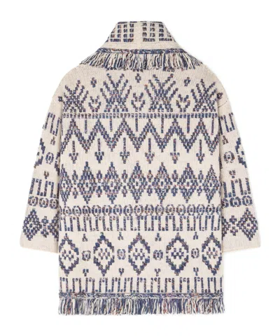 Alanui Grunge Beat Cardigan In Gray