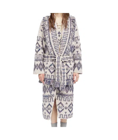 Alanui Grunge Beat Cardigan In Gray