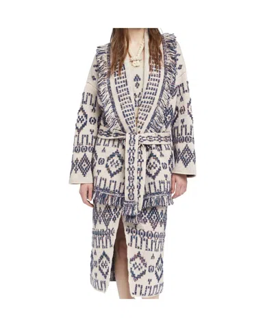 Alanui Grunge Beat Cardigan In Gray