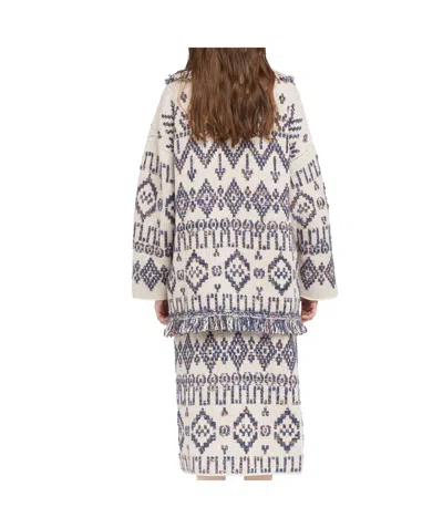 Alanui Grunge Beat Cardigan In Gray