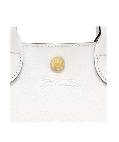 Longchamp Épure Textured Leather Mini Bag In White