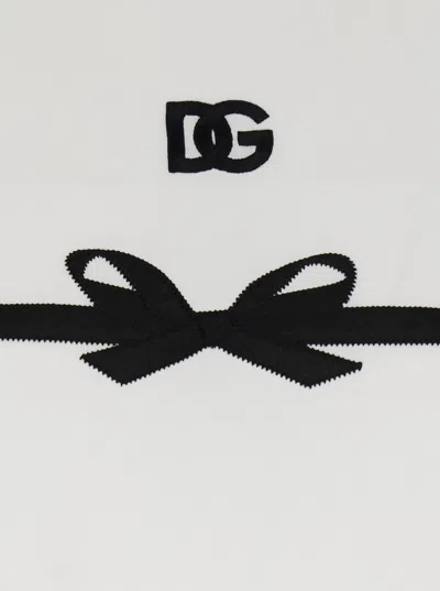 Dolce & Gabbana Jersey T-shirt With Embroidery In White