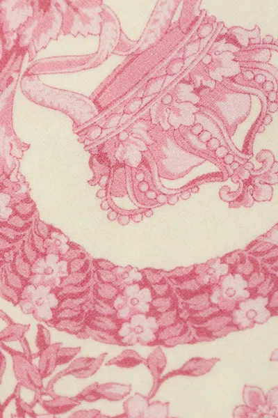 Versace Patterned Leggings In Pink