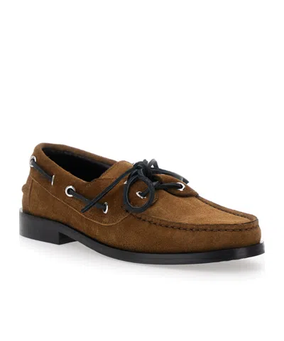 Aeyde Harris Cow Suede Leather Tobacco Loafers Tobacco In Multi