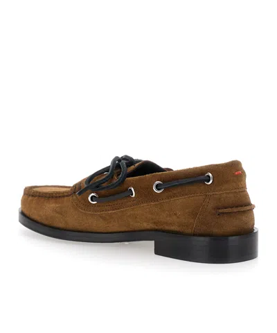 Aeyde Harris Cow Suede Leather Tobacco Loafers Tobacco In Multi