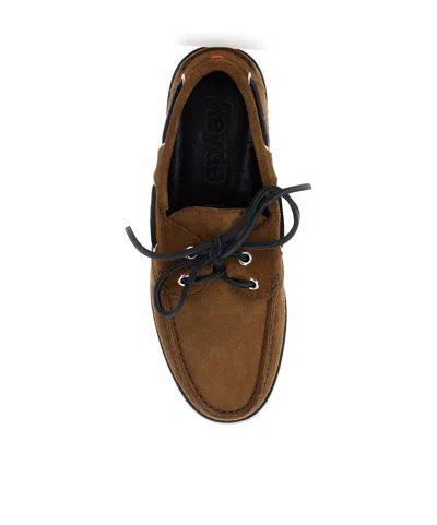 Aeyde Harris Cow Suede Leather Tobacco Loafers Tobacco In Multi