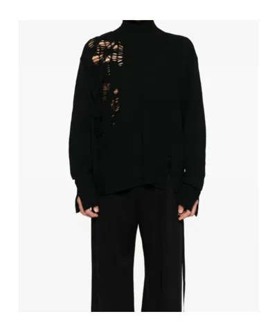 Ann Demeulemeester Turtleneck Sweater In Black