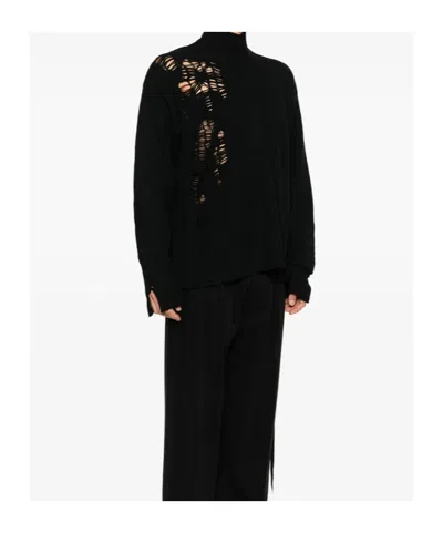 Ann Demeulemeester Turtleneck Sweater In Black