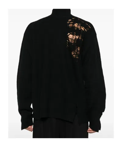 Ann Demeulemeester Turtleneck Sweater In Black