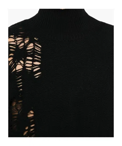 Ann Demeulemeester Turtleneck Sweater In Black