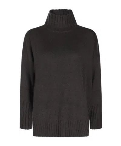 Antonelli Turtleneck Long Sleeve Sweater In Black