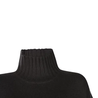 Antonelli Turtleneck Long Sleeve Sweater In Black