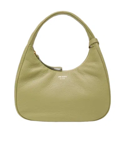 Prada Small Pistachio Leather Handbag Women