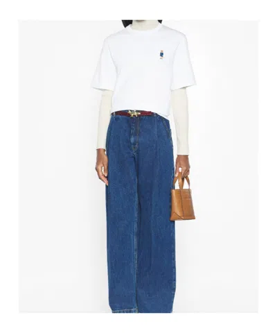 Maison Kitsuné Maison Kitsune' Dressed Fox Cotton T Shirt In White