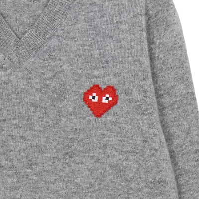 Comme Des Garçons Long Sleeve Sweater In Gray