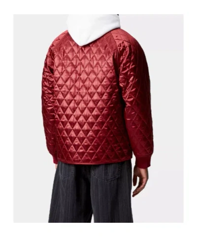 Carhartt Alumni Liner Quilted Ribbed Cuffs Front Pockets In Red