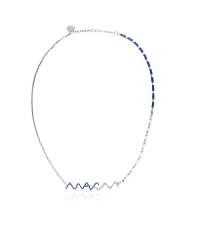 Marni Sapphire-wave Necklace In White