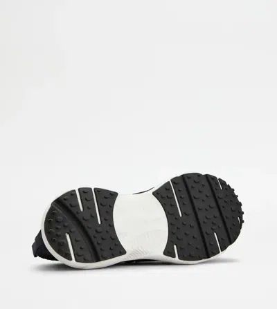 Tod's Sport Run 54c Calzino Catena Pelle Sneaker In Blue