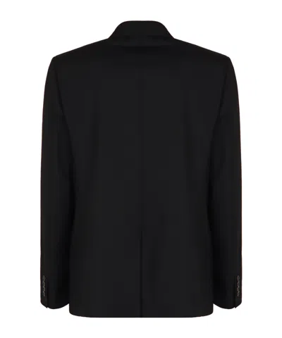Gucci Double-breasted Wool Jacket In Black