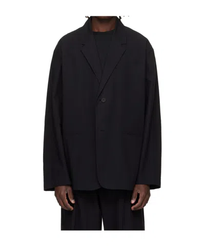 Studio Nicholson Button Blazer In Black