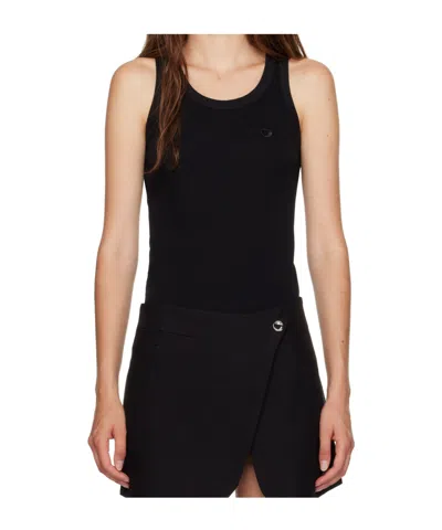 Coperni Back Scoop Neck Sleeveless Top In Black
