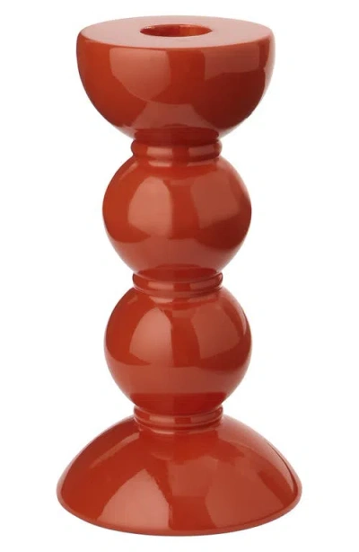 Addison Ross London Bobbin Candlestick In Orange