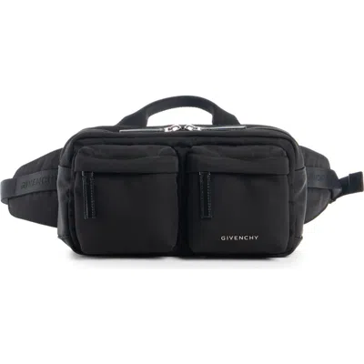 Givenchy Multi-pocket Top-handle Belt Bag In Black