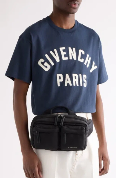 Givenchy Multi-pocket Top-handle Belt Bag In Black