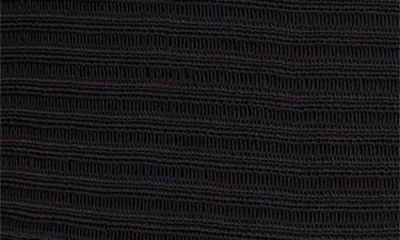 Alaïa Ladder Knit Sleeveless Ruffle-slits Midi Dress In Black