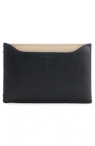 Givenchy Day Card Case In Shiny Leather In Black