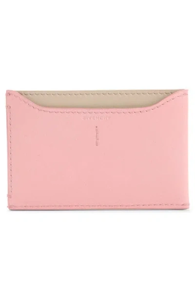 Givenchy Day Card Holder In Shiny Leather In Pink