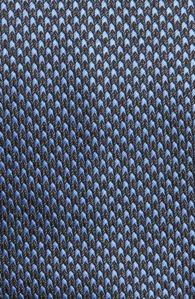 Tom Ford Microhoundstooth Silk Tie In Blue