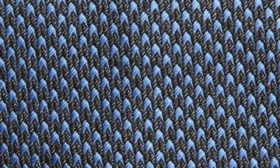 Tom Ford Microhoundstooth Silk Tie In Blue