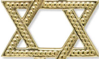 Anzie Dew Drop Star Of David Pendant Necklace In Gold