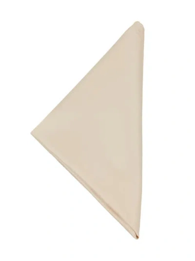 Brooklyn Brigade Solid Satin Pocket Square In White