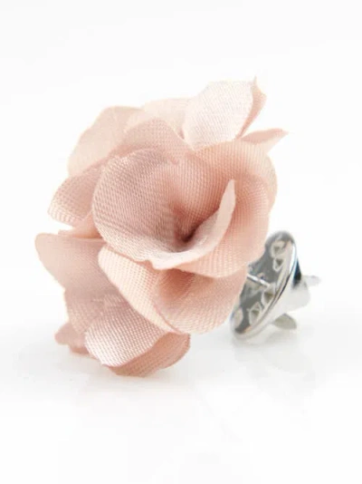 Brooklyn Brigade Floral Lapel Pin In Pale Blush