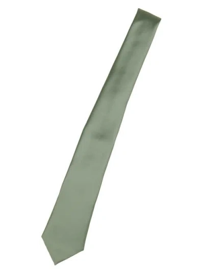 Brooklyn Brigade Solid Satin X-long Tie In Green