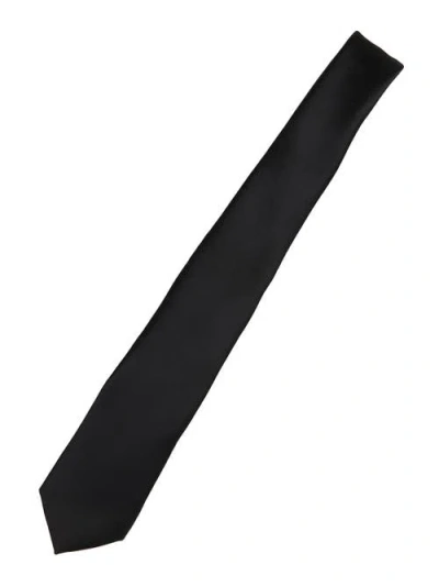 Brooklyn Brigade Solid Satin X-long Tie In Black