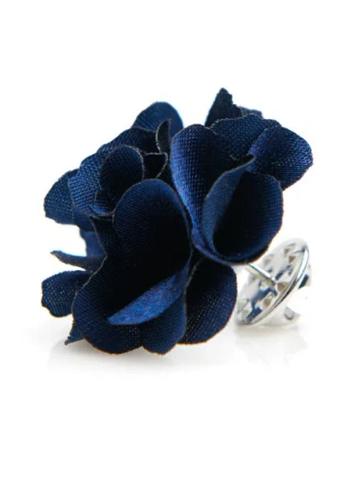 Brooklyn Brigade Floral Lapel Pin In Navy