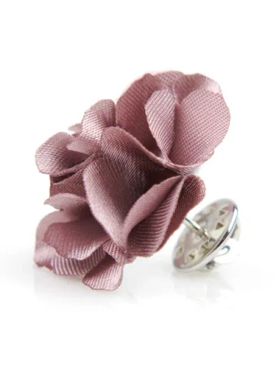 Brooklyn Brigade Floral Lapel Pin In Rose Quartz