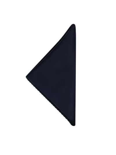 Brooklyn Brigade Solid Satin Pocket Square In Navy