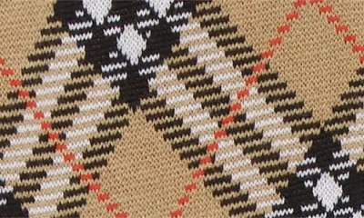 Burberry Check Wool Zip-up Cardigan In Brown