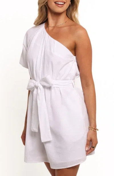 Petal And Pup Petal & Pup Dylan One-shoulder Minidress In White